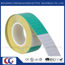 6" Green / 6" White Reflective Safety Caution Warning Tape Stickers (C3500-B(D))